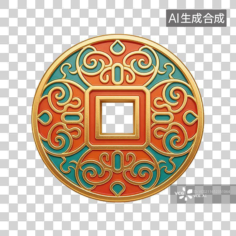 【AI数字艺术】古风传统吉祥纹样图案插画元素图片素材