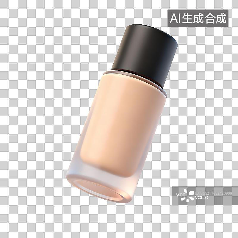 【AI数字艺术】粉底液3d渲染图图片素材