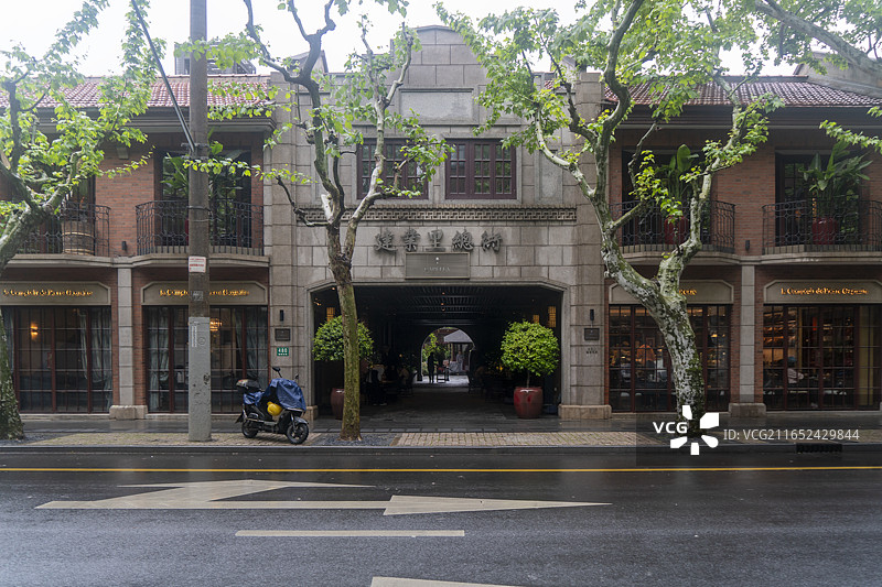 上海建业里嘉佩乐酒店大门图片素材