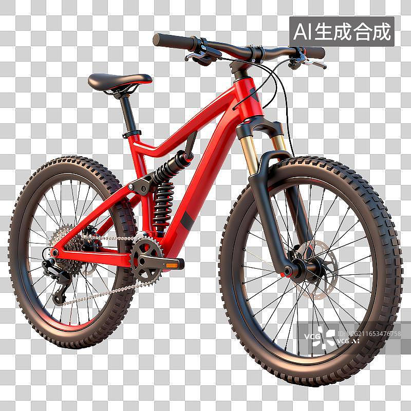 【AI数字艺术】全避震山地自行车图片素材