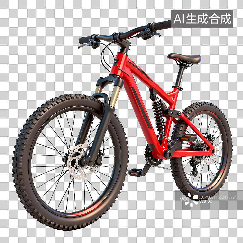 【AI数字艺术】全避震山地自行车图片素材