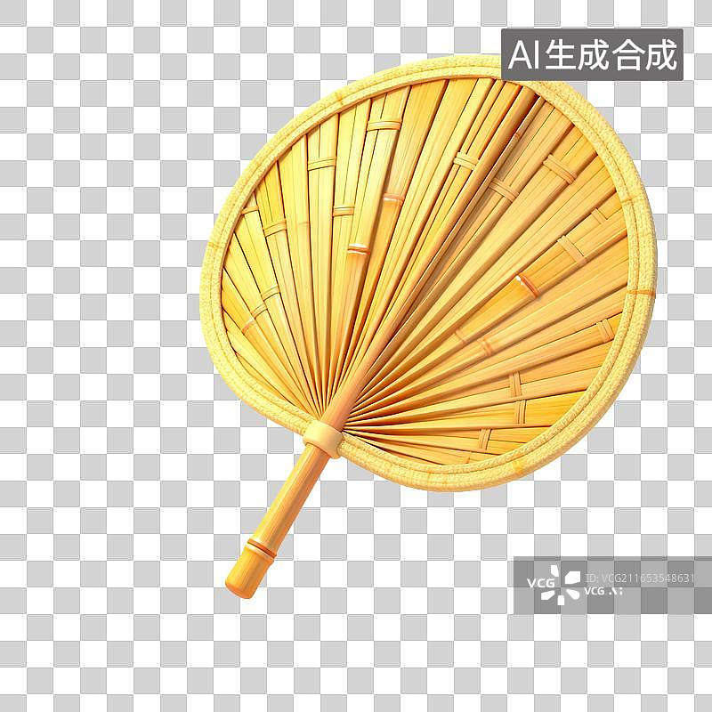 【AI数字艺术】老式手工竹制芭蕉扇图片素材