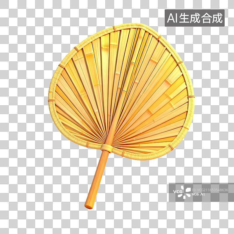 【AI数字艺术】老式手工竹制芭蕉扇图片素材