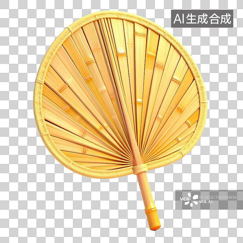 【AI数字艺术】老式手工竹制芭蕉扇图片素材