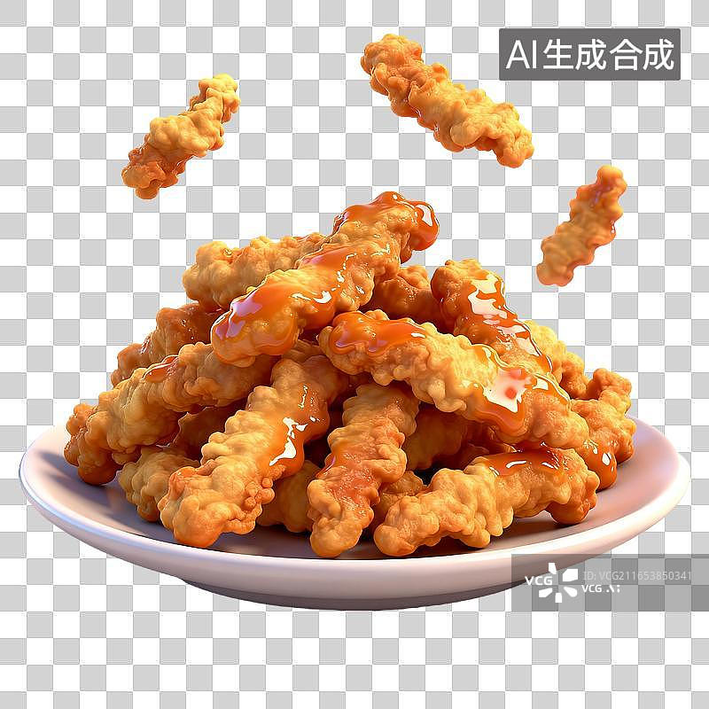 【AI数字艺术】香脆小酥肉图片素材