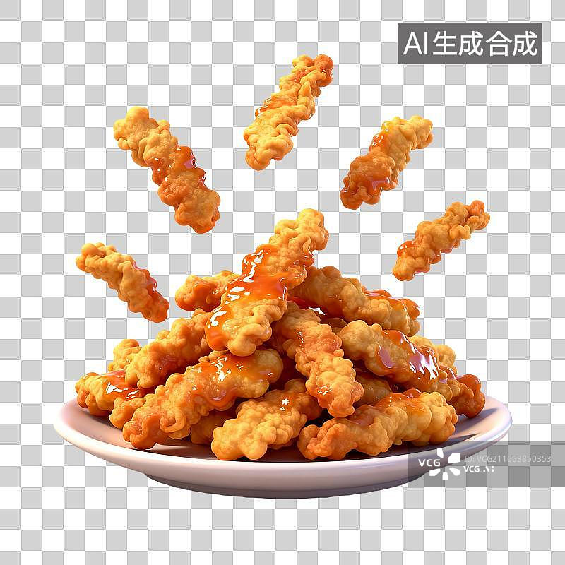 【AI数字艺术】香脆小酥肉图片素材