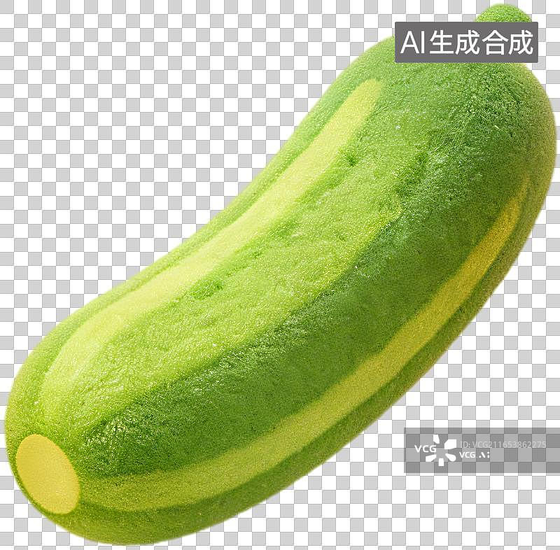 【AI数字艺术】绿色毛绒黄瓜玩具图片素材