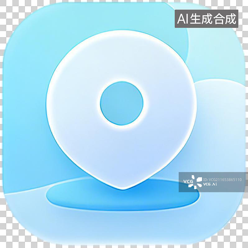 【AI数字艺术】清新可爱地图标记图标图片素材