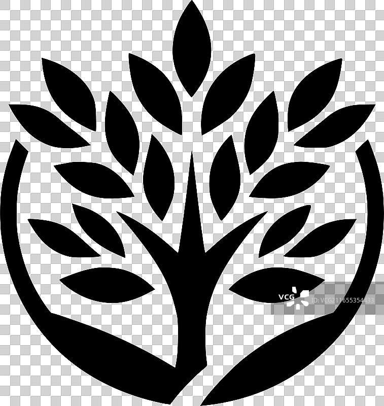 树木符号图标图片素材