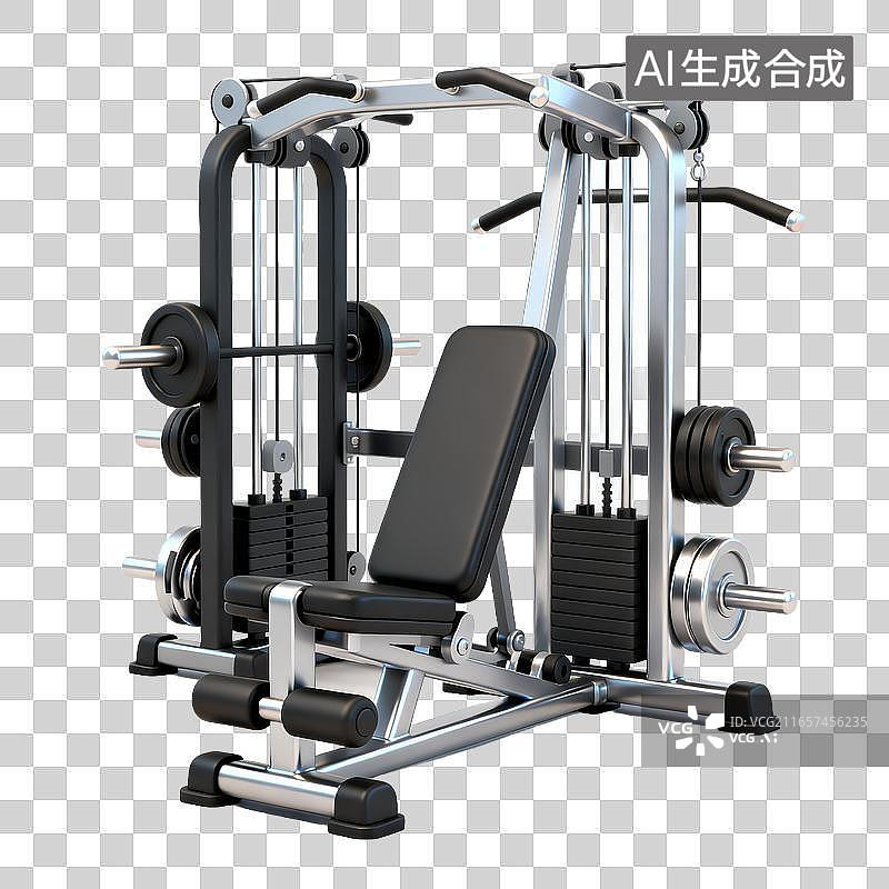 【AI数字艺术】专业健身房史密斯健身器材图片素材