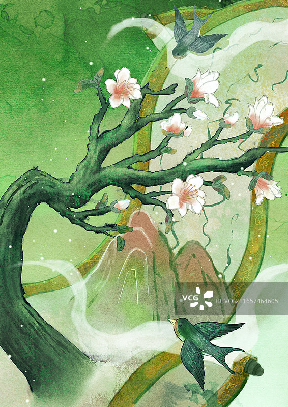 二十四节气之雨水图片素材