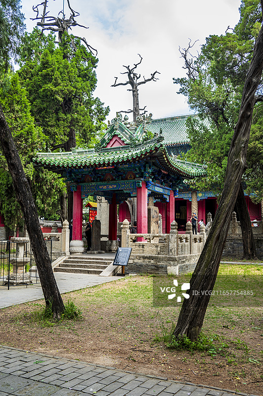 山东曲阜复圣庙——颜庙风光：乐亭图片素材