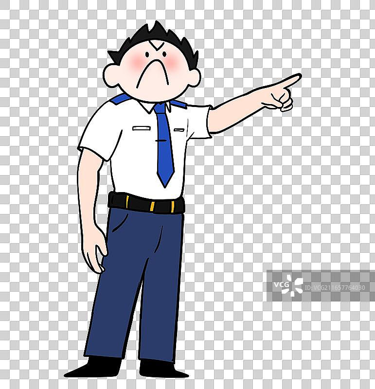职员 制服 保安 门卫 管理 交通图片素材