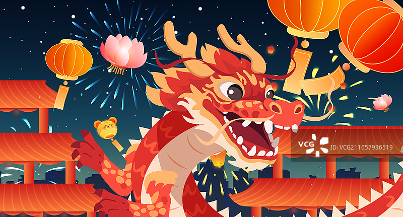 春节行年人物背景图片素材