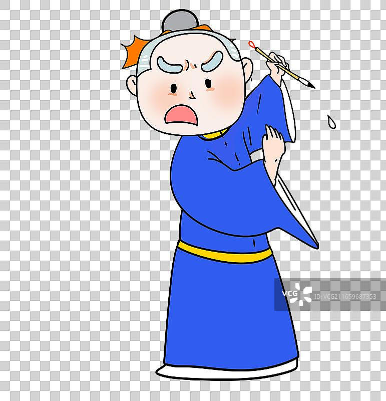 人 毛笔 古代 状元 写字 书写 书法 画家图片素材