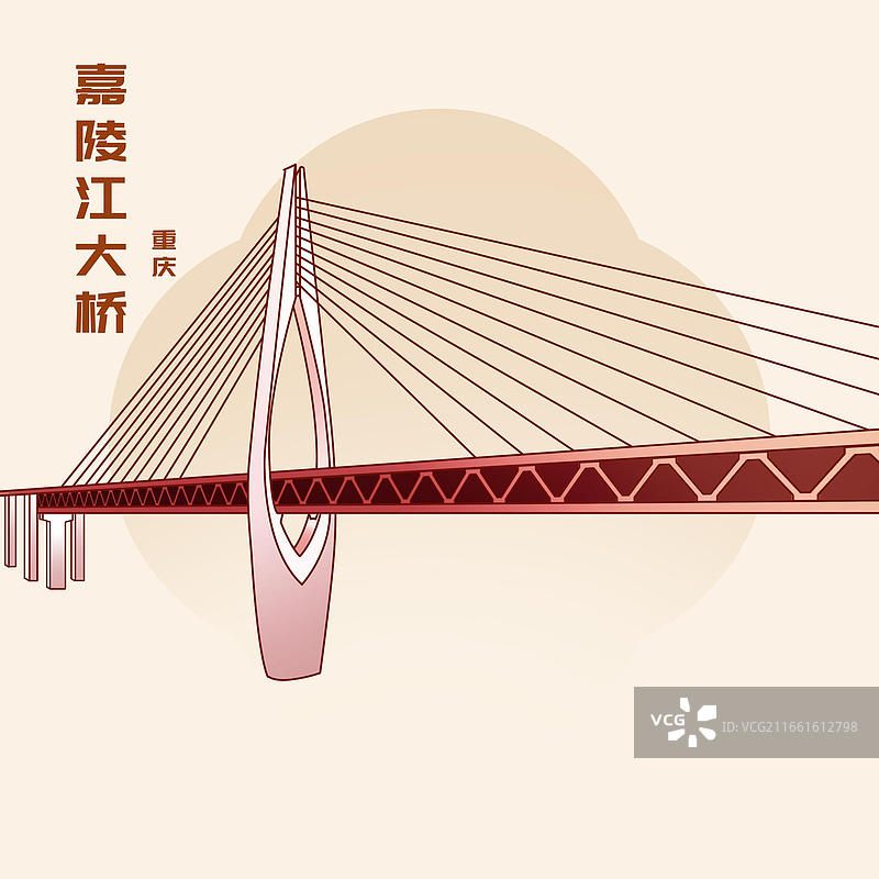 重庆洪崖洞建筑插画图片素材