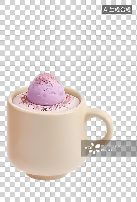 【AI数字艺术】芋泥,奶茶图片素材