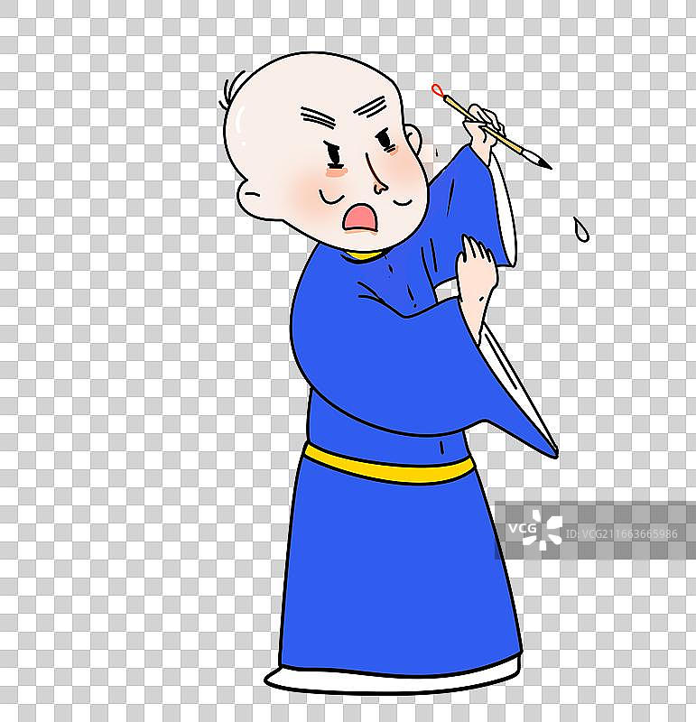 人 毛笔 古代 状元 写字 书写 书法 画家图片素材