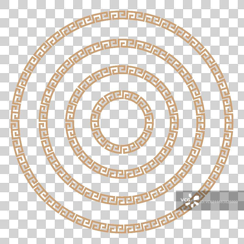 中国传统纹样之回字纹万字纹边框分割线素材图片素材