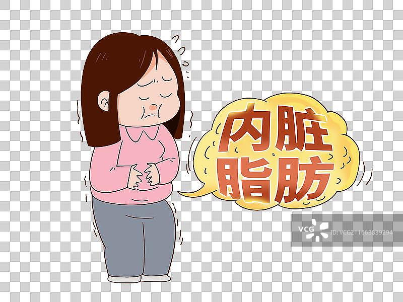 内脏脂肪多 脂肪 内脏 肥胖 胖子 女性 健康 身材 体重 脂肪图片素材