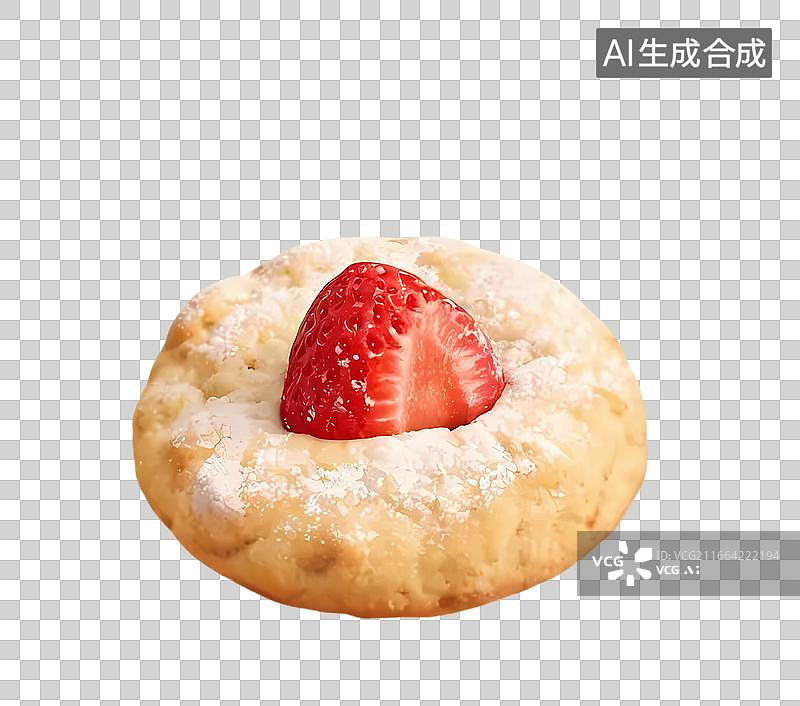 【AI数字艺术】草莓,酥饼图片素材