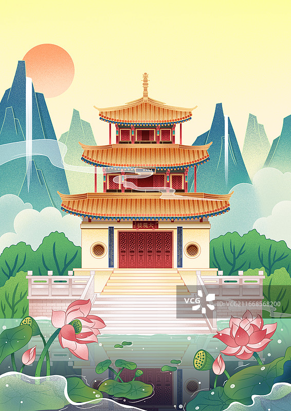 云南大观楼图片素材