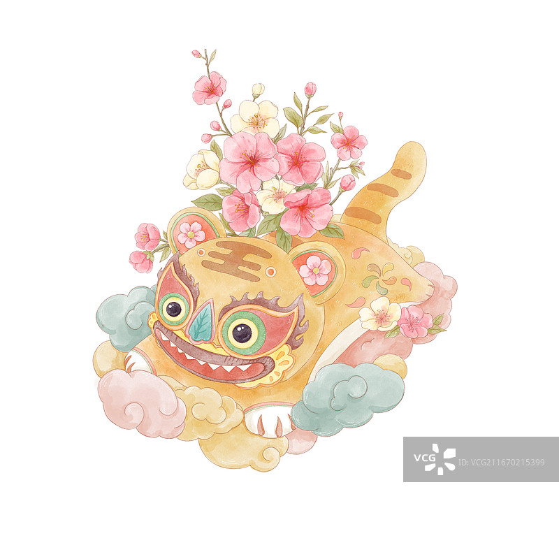 二十四节气非遗水彩插画图片素材