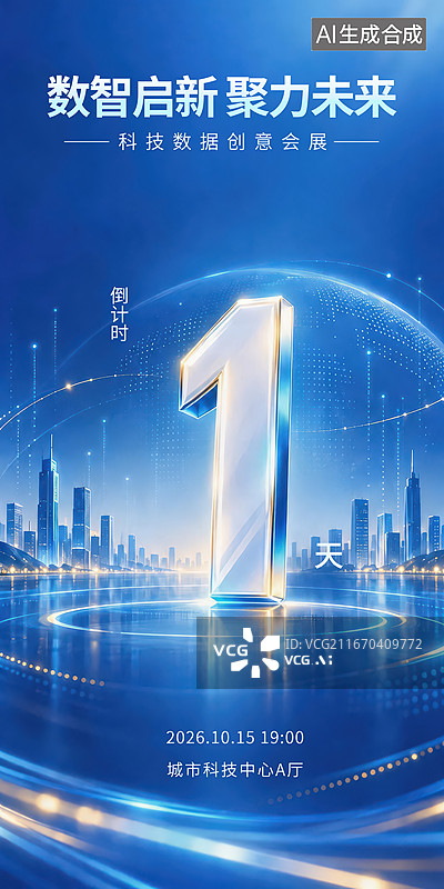 【AI数字艺术】倒计时海报图片素材