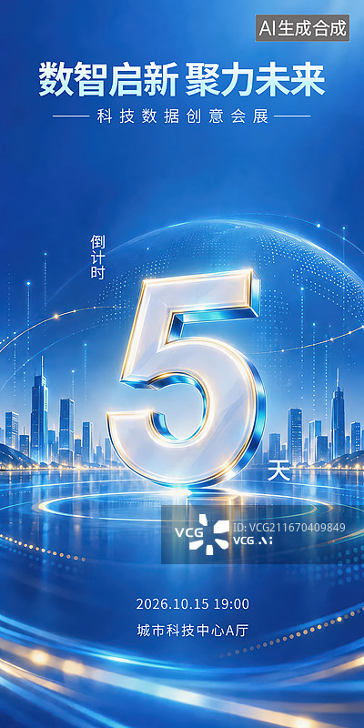 【AI数字艺术】倒计时海报图片素材