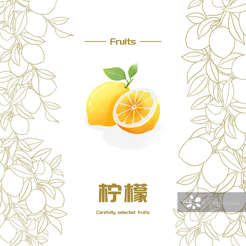 柠檬水果包装图片素材