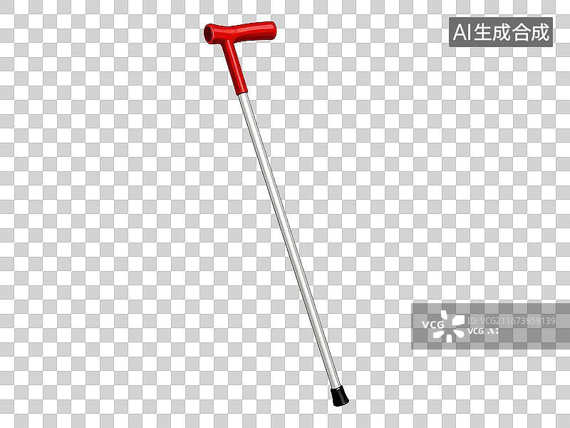 【AI数字艺术】盲杖辅助工具插画图片素材