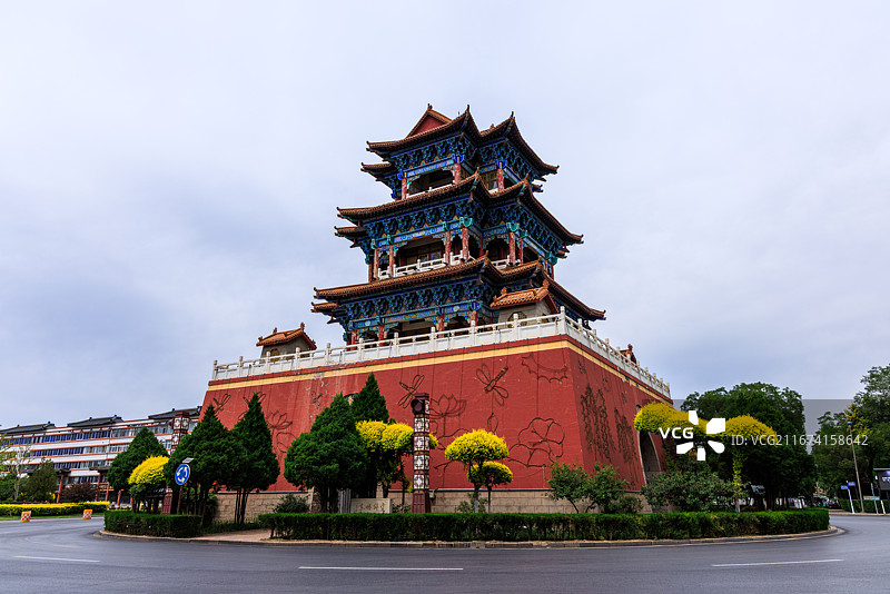 宁夏银川灵武鼓楼‌图片素材