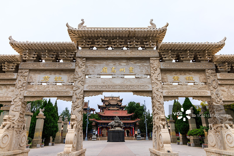 宁夏银川灵武高庙图片素材