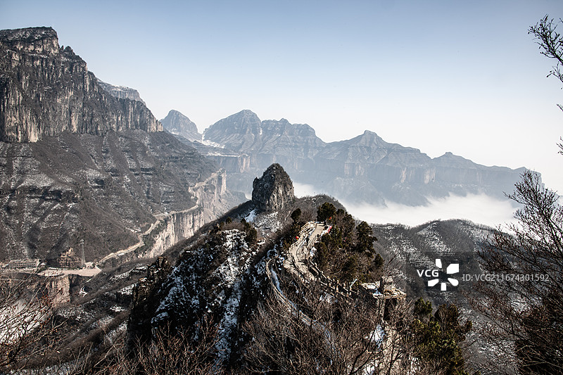 河南新乡市八里沟景区天界山老爷顶图片素材