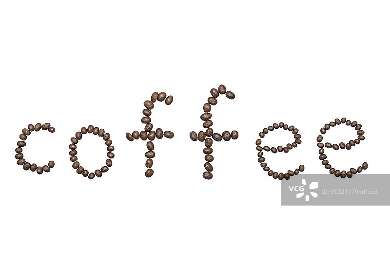 拼成图形的咖啡豆图片素材