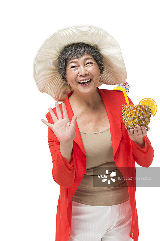 快乐的老年女性图片素材