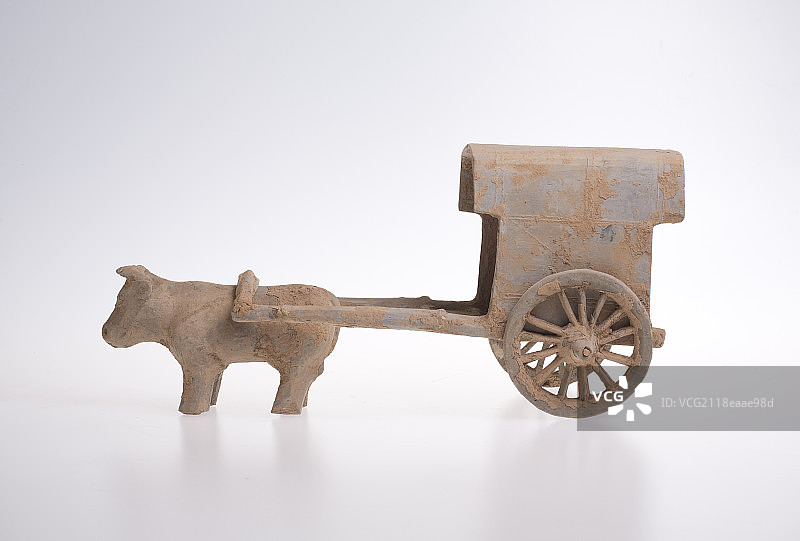 西晋牛车陶器图片素材