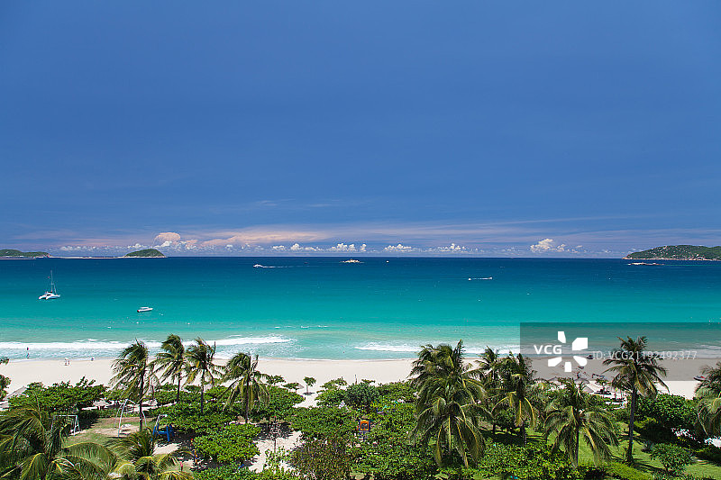 海南三亚亚龙湾风光图片素材