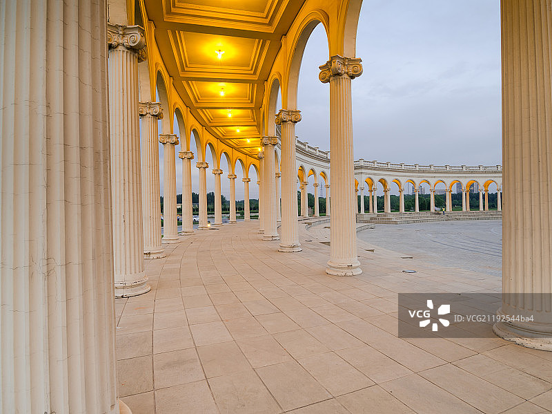 北京拉斐特城堡酒店欧式回廊图片素材