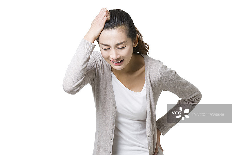 年轻女子哭泣图片素材