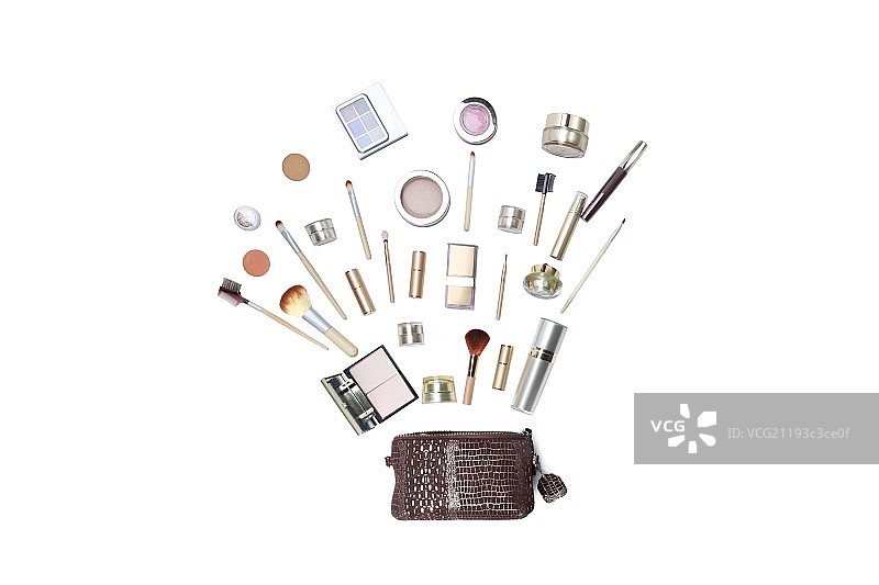 化妆包与化妆品图片素材