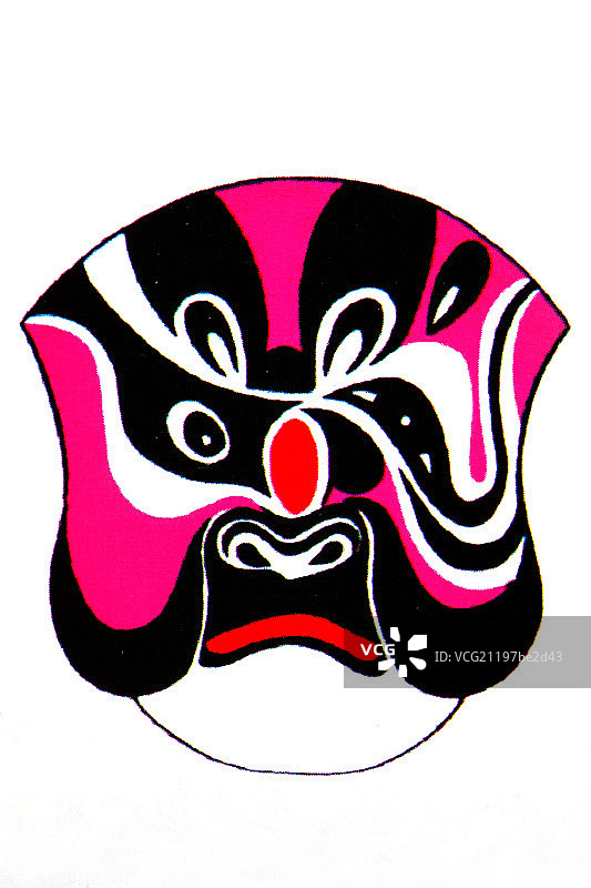 中国传统脸谱文化－雌雄眼脸谱图片素材