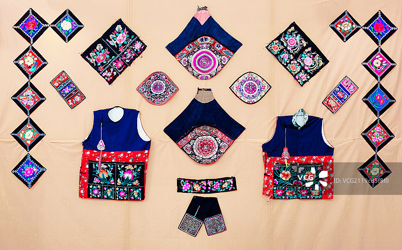 青海刺绣图片素材