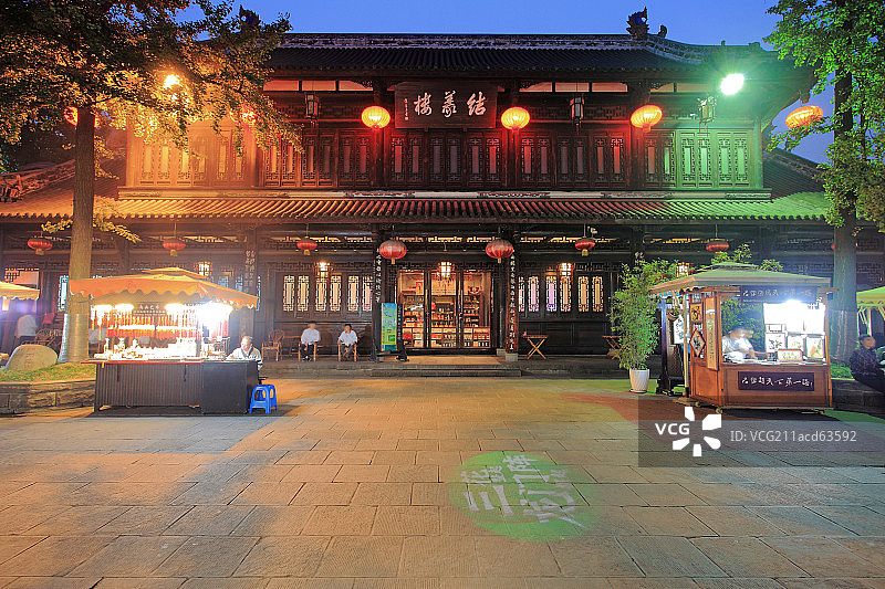 成都锦里古街图片素材