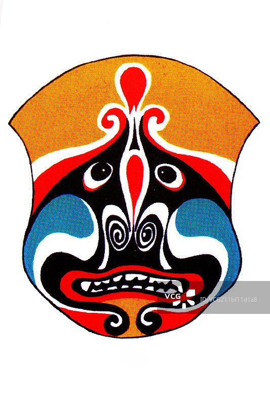 中国传统脸谱文化－段金柱脸谱图片素材