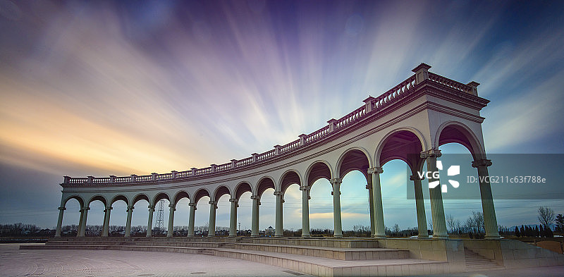 傍晚的城堡图片素材