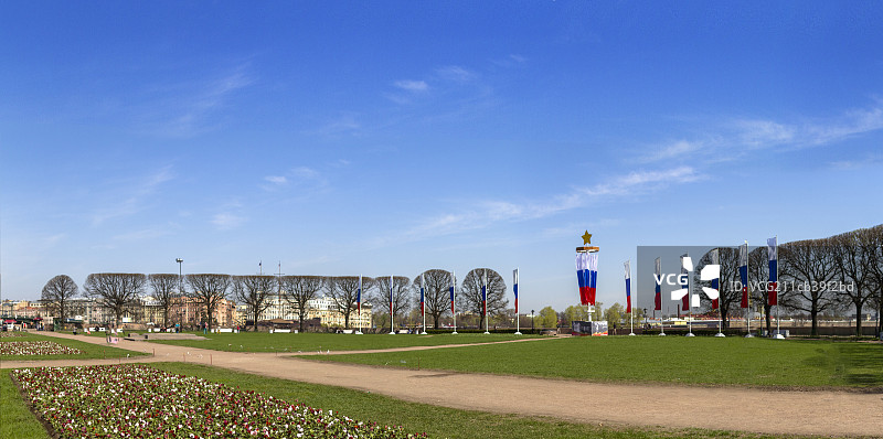 俄罗斯城市绿地圣彼得堡图片素材