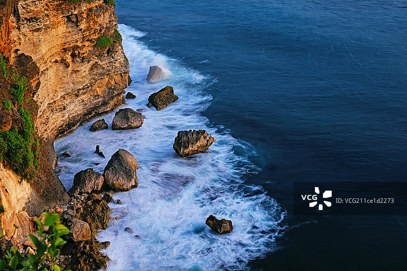 巴厘岛情人崖海景图片素材