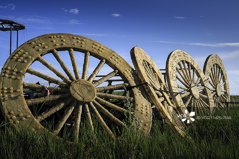 勒勒车的车轮图片素材