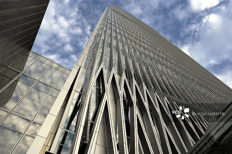 Modern Architecture of the New World Hotel图片素材